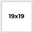 thumbnail image 1 of 19x19 Frame White Real Wood Picture Frame Width 0.75 inches | Interior Frame Depth 0.5 inches |, 1 of 8