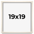 thumbnail image 1 of 19x19 Frame White Wheat Solid Wood Picture Frame | Moulding Width 0.75 Inches | Interior Depth 0.5, 1 of 8