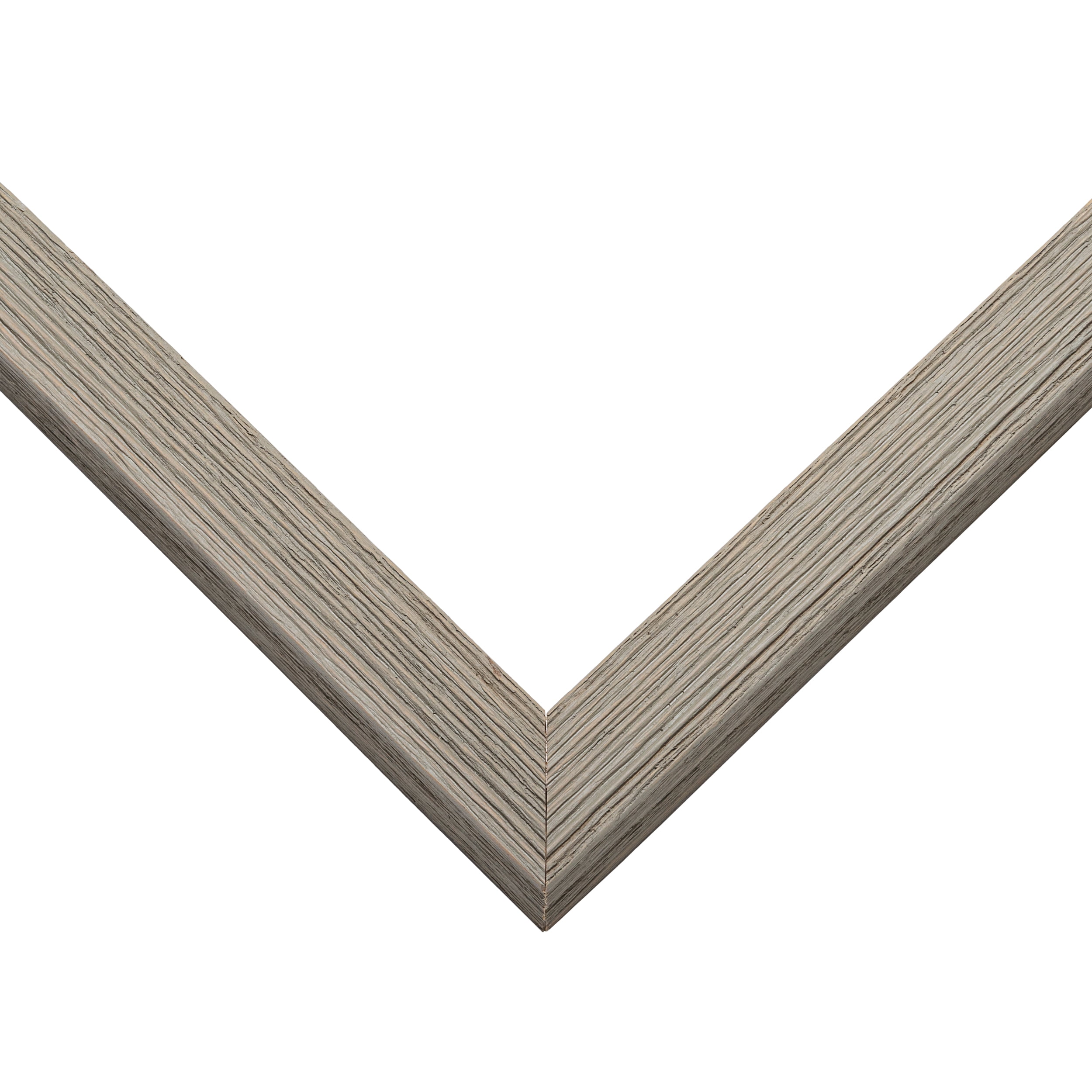 20.5x20.5 Gray Wood Shadow Box Frame with UV Protection