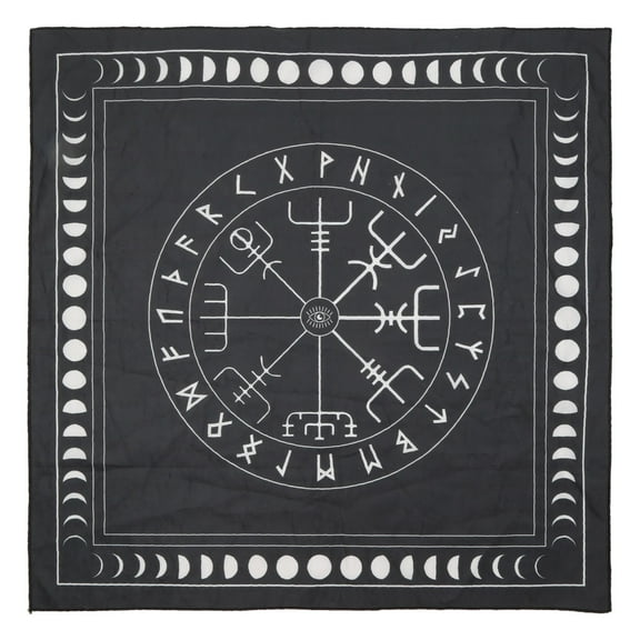 19x19in Flannel Tarot Tablecloth Rune Divination Altar Tarot Patch Table Cover Magician Board Game Cards Table Mat