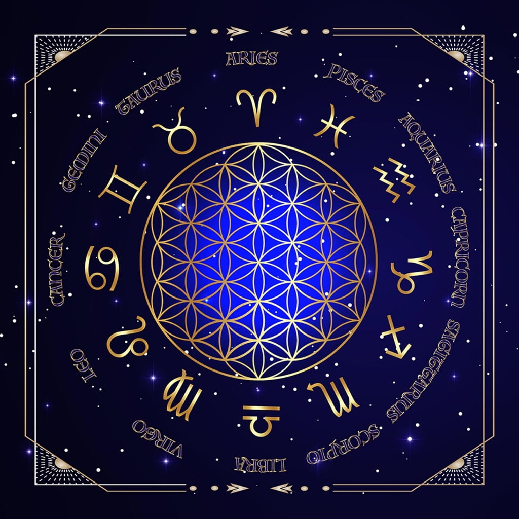 19x19in Star Pendulum Board Dowsing Table Cover Divination Board Game