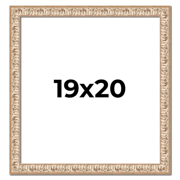 19x20 Frame White Real Wood Picture Frame Width 1.5 inches | Interior Frame Depth 0.5 inches |