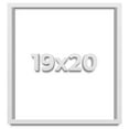 thumbnail image 1 of 19x20 Shadow Box Frame White | 1 Inches Deep Real Wood Contemporary Shadowbox Display Frame | UV, 1 of 6