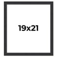 thumbnail image 1 of 19x21 Frame Black Real Wood Picture Frame Width 1.25 Inches | Interior Frame Depth 0.5 Inches |, 1 of 8