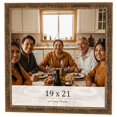 thumbnail image 1 of 19x21 Frame Gold Kingsley Distressed Solid Wood Picture Frame Width 0.75 Inches | Interior Frame, 1 of 8