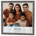 thumbnail image 1 of 19x21 Frame Silver Grey Distressed Solid Wood Picture Frame | 0.75 Inch Moulding Width | Interior, 1 of 8