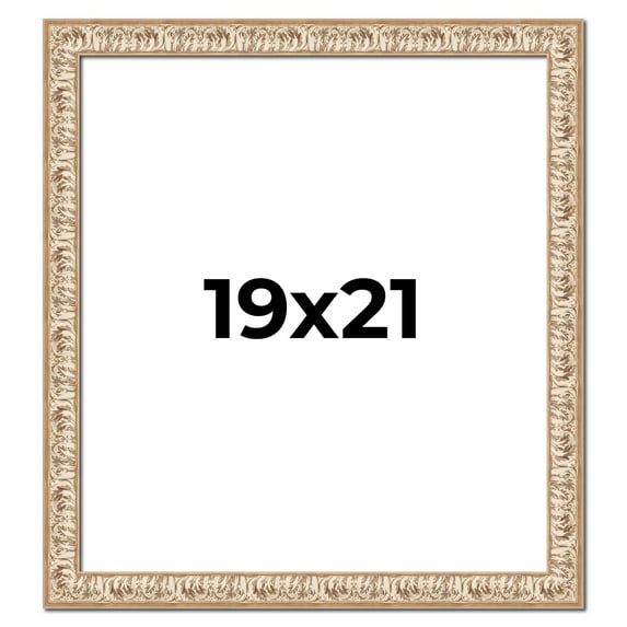 19x21 Frame White Real Wood Picture Frame Width 1.5 inches | Interior Frame Depth 0.5 inches |