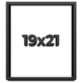 thumbnail image 1 of 19x21 Shadow Box Frame Black | 1 inches Deep Real Wood Contemporary Shadowbox Display Frame | UV, 1 of 8