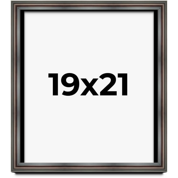 19x21 Shadow Box Frame Brown Cherry | 2.625 Inches Deep Pine Wood Traditional Shadowbox Display