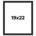 thumbnail image 1 of 19x22 Frame Black Real Wood Picture Frame Width 1.25 Inches | Interior Frame Depth 0.5 Inches |, 1 of 8