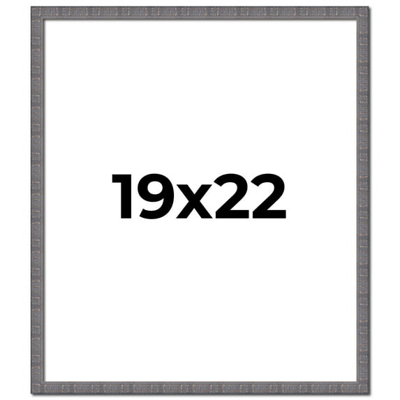 19x22 Frame Blue Kingsley Pewter Solid Wood Picture Frame Width 0.75 Inches |Interior Depth 0.5