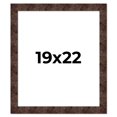 thumbnail image 1 of 19x22 Frame Brown Burl Real Wood Picture Frame Width 1.625 Inches | Interior Frame Depth 0.5 Inches, 1 of 8