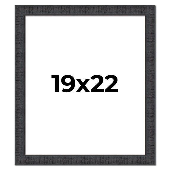 19x22 Frame Brown Rustic Solid Wood Picture Frame 1.5 Inches Wide | Interior Frame Depth 0.5 Inches