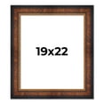 thumbnail image 1 of 19x22 Frame Brown Walnut Gold Ornate Trim Solid Wood Plein Air Picture Frame | 3 Inch Moulding, 1 of 8