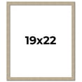 thumbnail image 1 of 19x22 Frame Grey Solid Wood Picture Frame Width 1 Inches | Interior Frame Depth 0.5 Inches |, 1 of 8