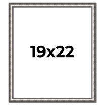 19x22 Frame Silver Real Wood Picture Frame Width 1.125 Inches | Interior Frame Depth 0.5 Inches |