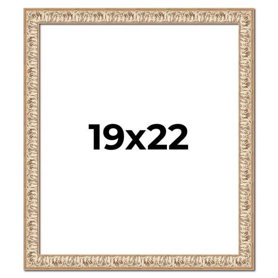 19x22 Frame White Real Wood Picture Frame Width 1.5 inches | Interior Frame Depth 0.5 inches |