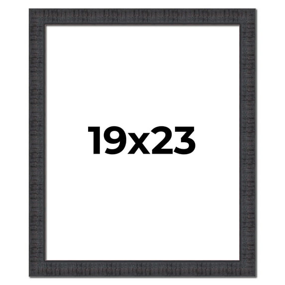 19x23 Frame Brown Rustic Solid Wood Picture Frame 1.5 Inches Wide | Interior Frame Depth 0.5 Inches