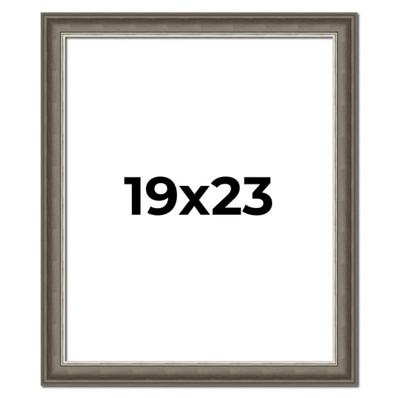 19x23 Frame Brown Solid Wood Picture Frame | 1.75 Inch Moulding Width | Austin Frame Complete with