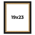 thumbnail image 1 of 19x23 Frame Gold Real Wood Picture Frame Width 2.25 Inches | Interior Frame Depth 0.5 Inches |, 1 of 8