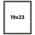 thumbnail image 1 of 19x23 Frame Silver Real Wood Picture Frame Width 1.25 Inches | Interior Frame Depth 0.75 Inches |, 1 of 8