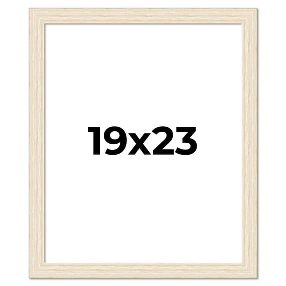 19x23 Frame White Real Wood Picture Frame Width 1.5 inches | Interior Frame Depth 0.5 inches | Barn