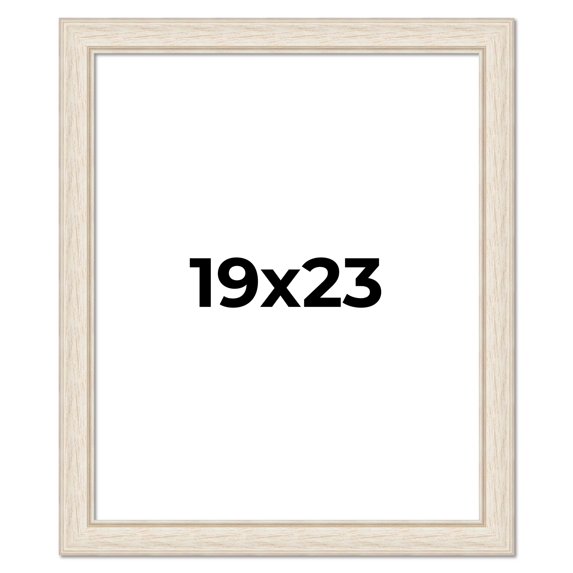 19x23 Frame White Real Wood Picture Frame Width 1.75 inches | Interior Frame Depth 0.5 inches |