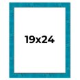 thumbnail image 1 of 19x24 Frame Blue Teal Burl Wood Picture Frame | 1.75 Inch Moulding Width | Interior Frame Depth 0.5, 1 of 8