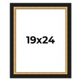 thumbnail image 1 of 19x24 Frame Gold Real Wood Picture Frame Width 2.25 Inches | Interior Frame Depth 0.5 Inches |, 1 of 8