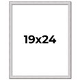 thumbnail image 1 of 19x24 Frame Silver Inner Slope Bevel Picture Frame | 1 Inch Moulding Width | 0.75 Inch Rabbet Depth, 1 of 8