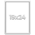 thumbnail image 1 of 19x24 Shadow Box Frame White | 1 Inches Deep Real Wood Contemporary Shadowbox Display Frame | UV, 1 of 6
