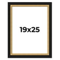 thumbnail image 1 of 19x25 Frame Gold Real Wood Picture Frame Width 2.25 Inches | Interior Frame Depth 0.5 Inches |, 1 of 8