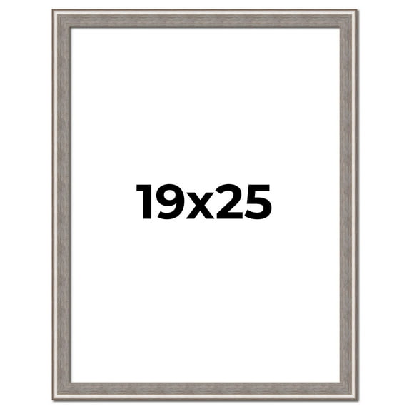 19x25 Frame Grey Real Wood Picture Frame Width 1.25 inches | Interior Frame Depth 0.5 inches | Hans
