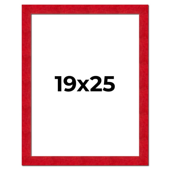 19x25 Frame Red Burl Solid Wood Picture Frame Width 1.75 Inches | Interior Frame Depth 0.5 Inches |