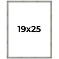thumbnail image 1 of 19x25 Frame Silver Grey Distressed Solid Wood Picture Frame | 0.75 Inch Moulding Width | Interior, 1 of 8