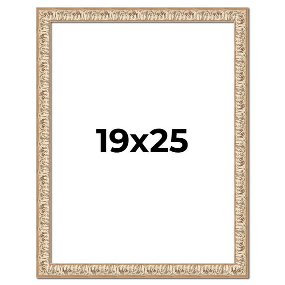 19x25 Frame White Real Wood Picture Frame Width 1.5 inches | Interior Frame Depth 0.5 inches |