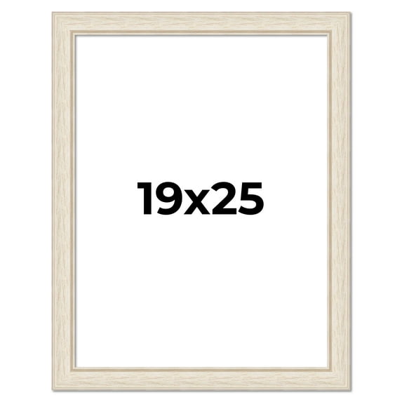 19x25 Frame White Real Wood Picture Frame Width 1.75 inches | Interior Frame Depth 0.5 inches |