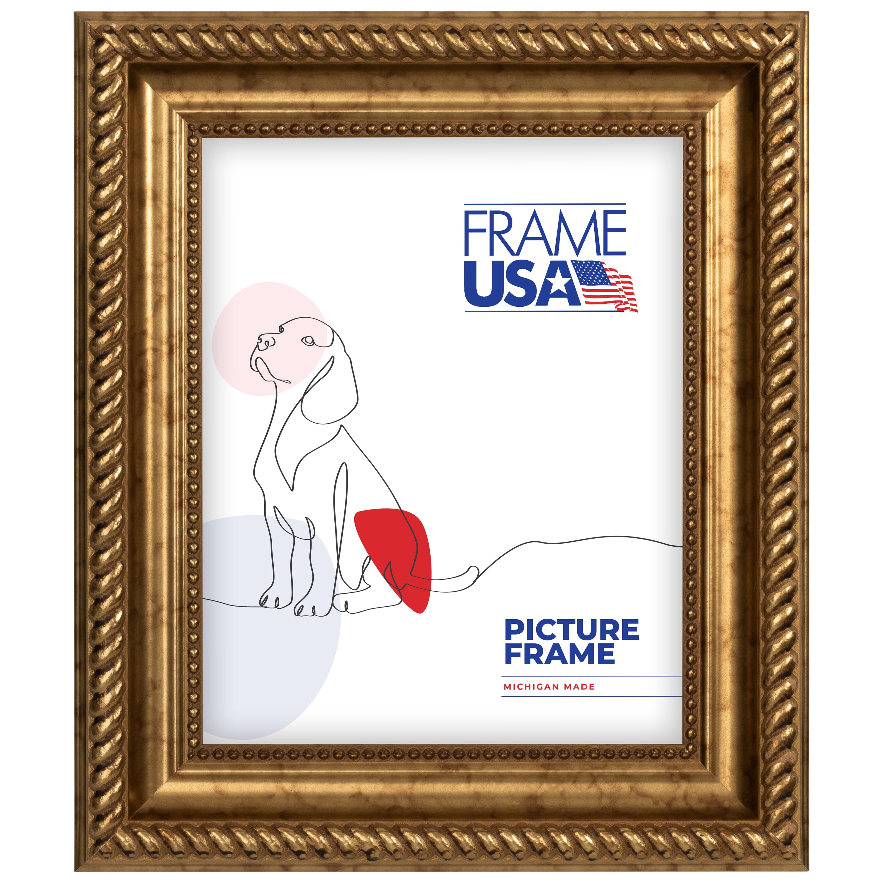 19x25 Picture Frame – Gold Napolean Style 21178-904, 2 Inch MDF ...