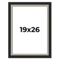 thumbnail image 1 of 19x26 Frame Black Real Wood Picture Frame Width 2.25 Inches | Interior Frame Depth 0.5 Inches |, 1 of 8