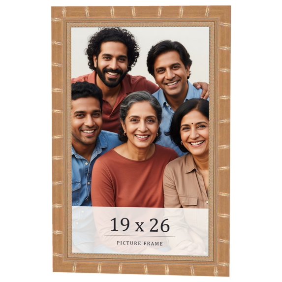 19x26 Frame Gold Real Wood Picture Frame Width 1.5 inches | Interior Frame Depth 0.5 inches |