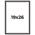 thumbnail image 1 of 19x26 Frame Silver Real Wood Picture Frame Width 1.25 Inches | Interior Frame Depth 0.75 Inches |, 1 of 8