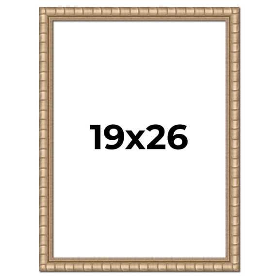 19x26 Frame Silver Real Wood Picture Frame Width 1.5 inches | Interior Frame Depth 0.5 inches |