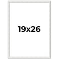 thumbnail image 1 of 19x26 Frame White Real Wood Picture Frame Width 0.75 inches | Interior Frame Depth 0.5 inches |, 1 of 8