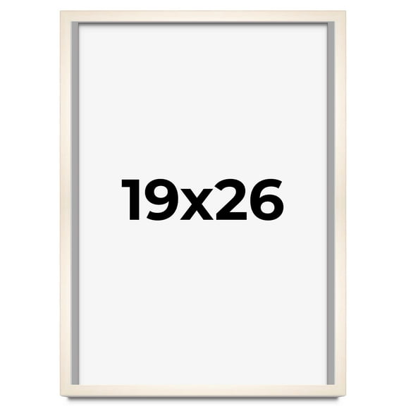 19x26 Frame White Wheat Solid Wood Picture Frame | Moulding Width 0.75 Inches | Interior Depth 0.5