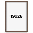 thumbnail image 1 of 19x26 Shadow Box Frame Brown | 1.125 inches Deep Real Wood Rustic Shadowbox Display Frame | UV, 1 of 5