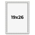 thumbnail image 1 of 19x26 Shadow Box Frame Silver | 1.625 Inches Deep Real Wood Contemporary Shadowbox Display Frame |, 1 of 7