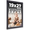 thumbnail image 1 of 19x27 Frame Black Picture Frame - Complete Modern Photo Frame Includes UV Acrylic Shatter Guard, 1 of 8
