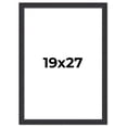 thumbnail image 1 of 19x27 Frame Black Real Wood Picture Frame Width 1.25 Inches | Interior Frame Depth 0.5 Inches |, 1 of 8