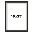 thumbnail image 1 of 19x27 Frame Black Real Wood Picture Frame Width 2.25 Inches | Interior Frame Depth 0.5 Inches |, 1 of 8