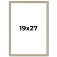thumbnail image 1 of 19x27 Frame Grey Solid Wood Picture Frame Width 1 Inches | Interior Frame Depth 0.5 Inches |, 1 of 8